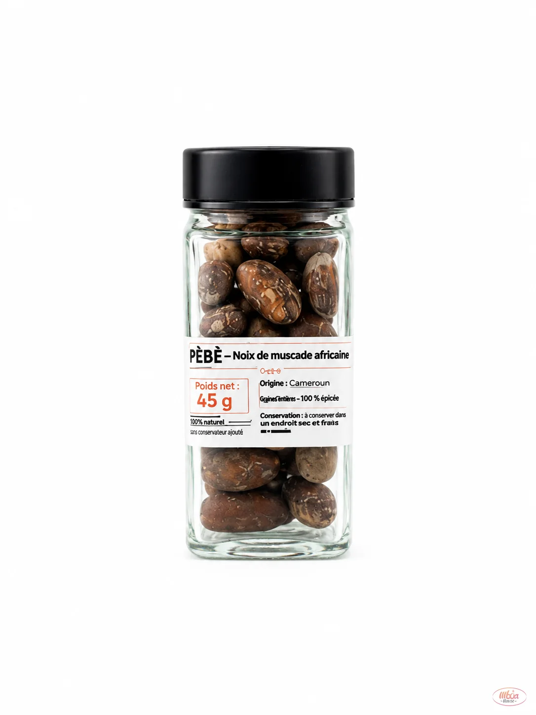 Pèbè — Noix de muscade africaine — Boite
