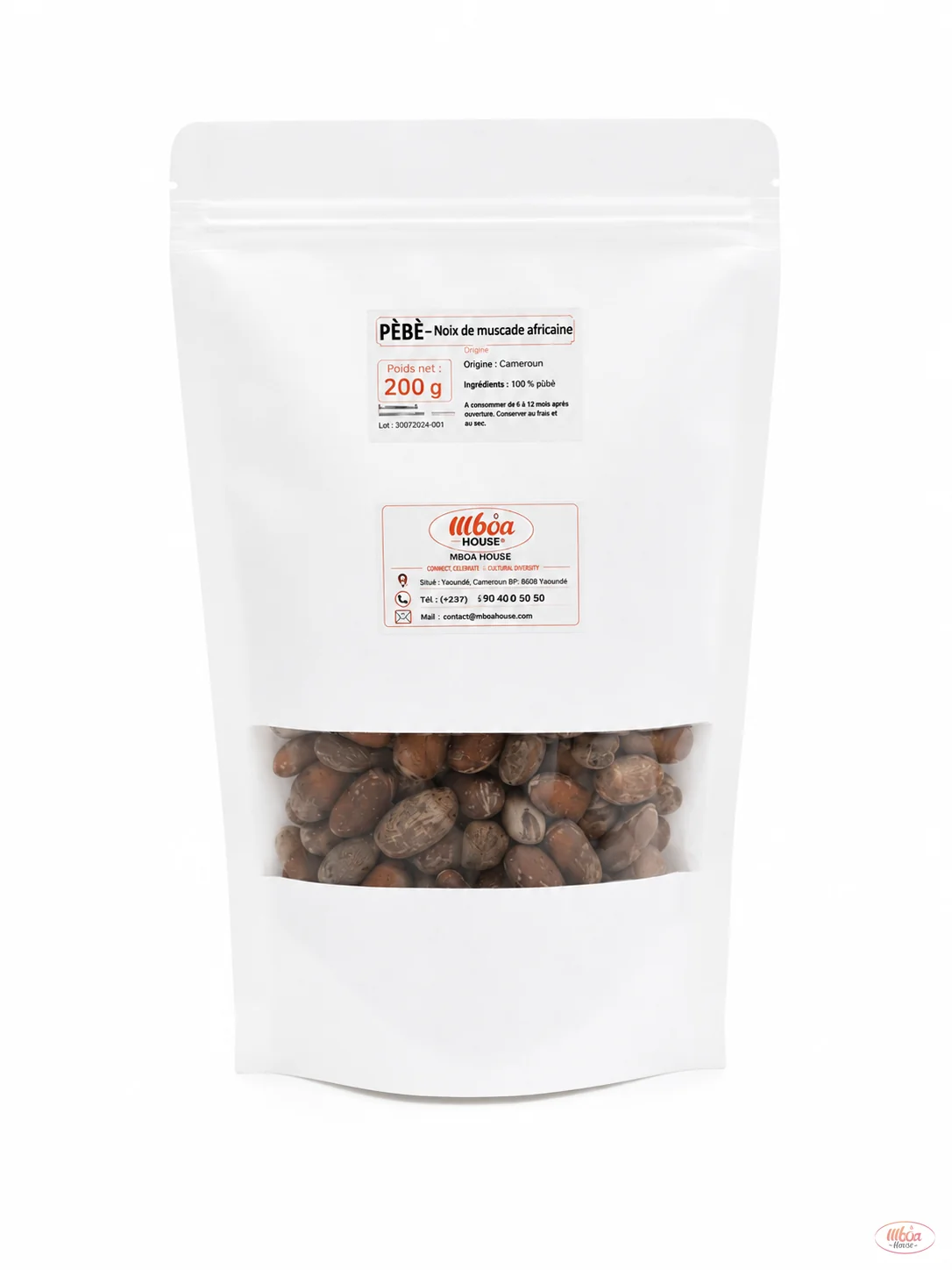 Pèbè — Noix de muscade africaine — Sachet grand