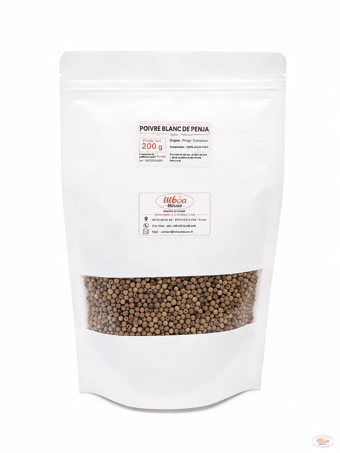 Poivre blanc de Penja — Sachet grand