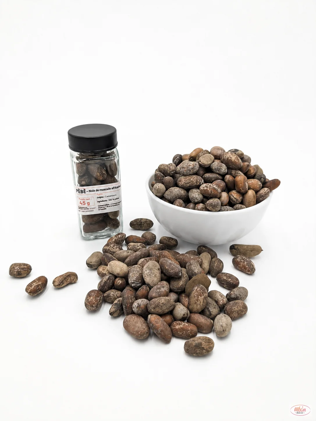 Pèbè — Noix de muscade africaine — Boite