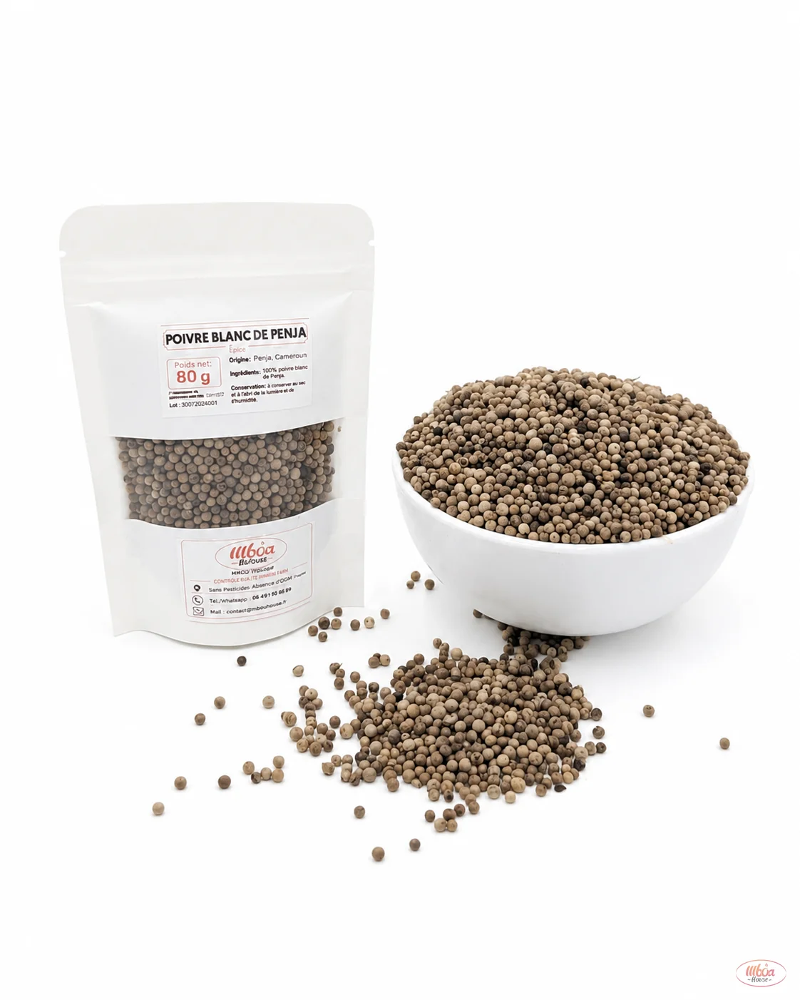 Poivre blanc de Penja — Sachet petit